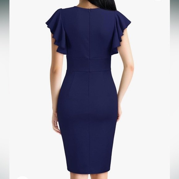 Blue Ruffle Dress - Picture 4 of 6